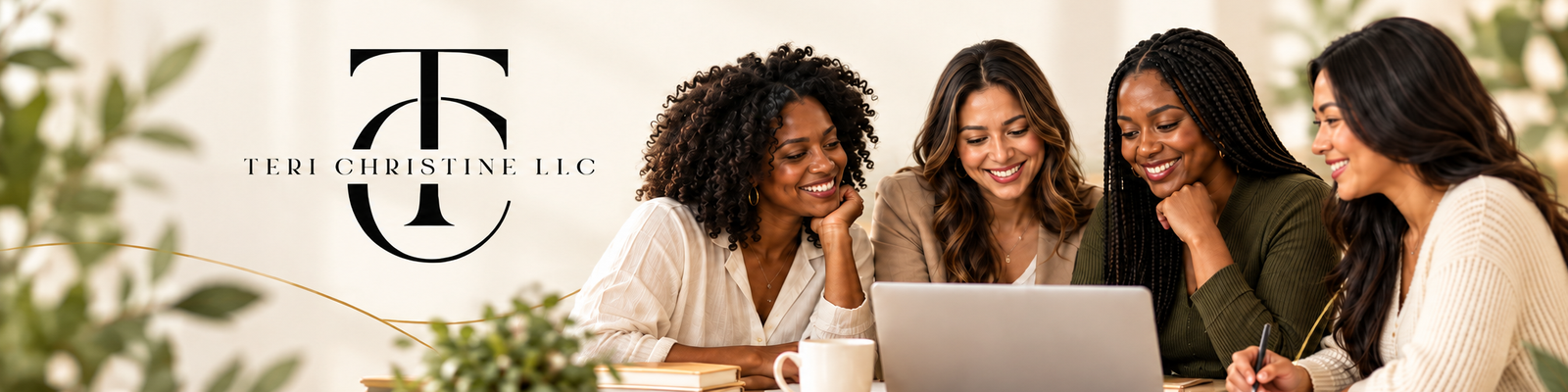 Teri Christine LLC — Career Circle: four women collaborating around a laptop